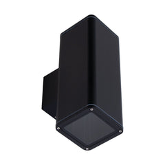 Domus Lighting Outdoor Wall Lights BLACK / 3000k DOMUS PIPER-2 SQUARE LED WALL LIGHT Lights-For-You 49227
