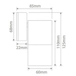 Domus Lighting Outdoor Wall Lights DOMUS SHADOW 1LT W/B Lights-For-You