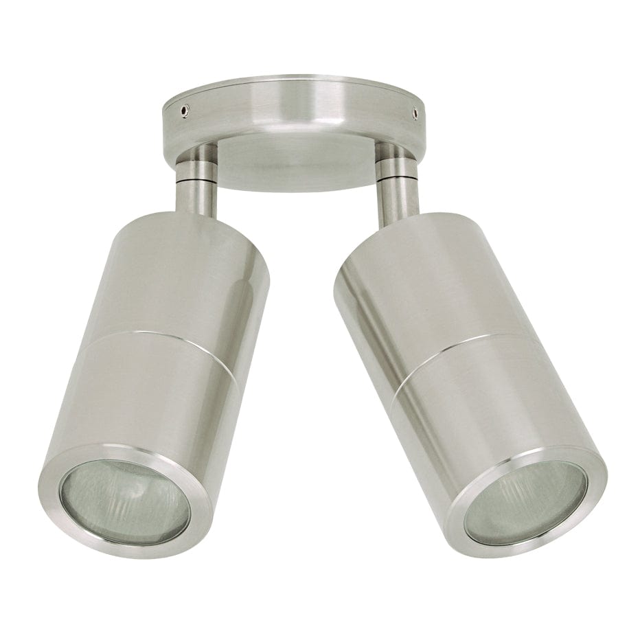 Domus Lighting Outdoor Wall Lights Stainless / NO LAMP DOMUS SHADOW 2LT ADJ Lights-For-You 49055