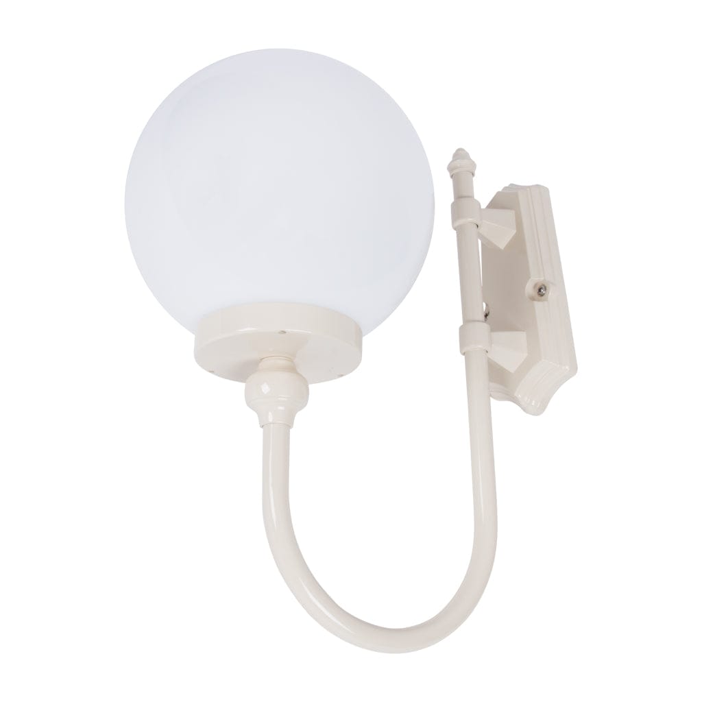 Domus Lighting Outdoor Wall Lights Beige GT-600 Lisbon - Sphere Curved Arm Wall Light Lights-For-You 15662