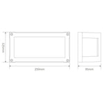 Domus Lighting Outdoor Wall Lights YORK-7-7W LED Exterior Flush Wall Light Lights-For-You