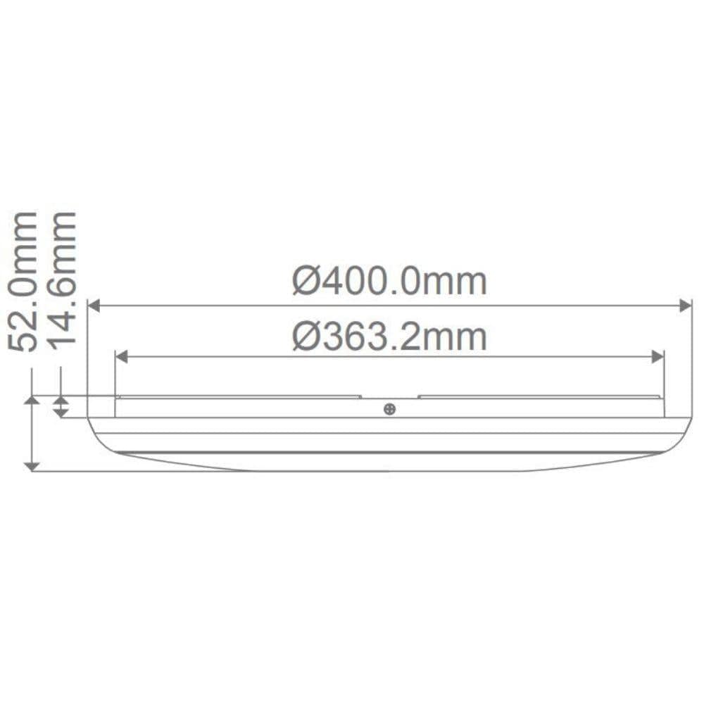 Domus Lighting Oyster Lights Domus SOLAR-TRIO LED Ceiling Light Lights-For-You