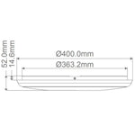 Domus Lighting Oyster Lights Domus SOLAR-TRIO LED Ceiling Light Lights-For-You