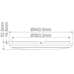 Domus Lighting Oyster Lights Domus SOLAR-TRIO LED Ceiling Light Lights-For-You