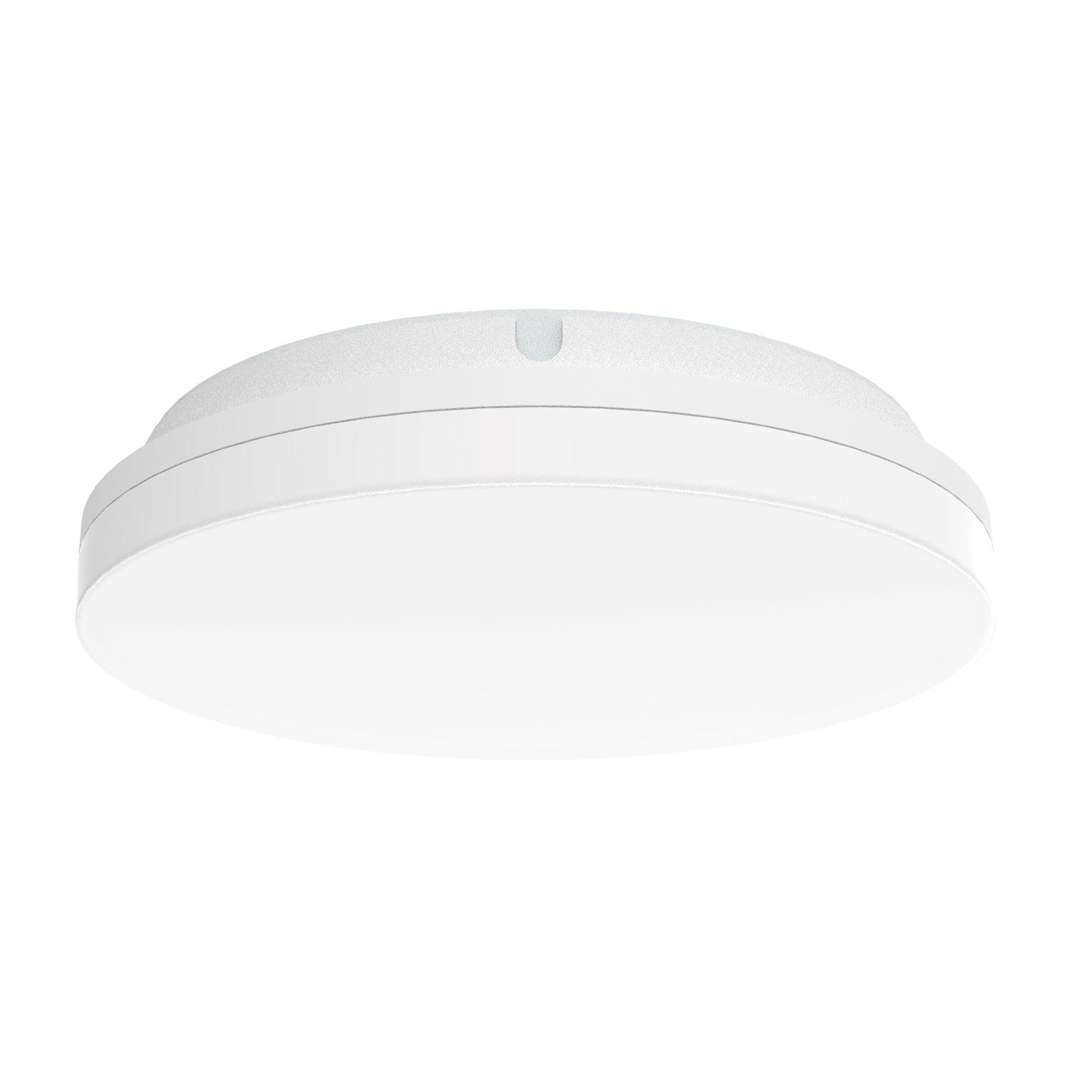 Domus Lighting Oyster Lights Round / 250mm / WHITE Sunset - 15W/25W/35W Colour Switchable Led Ceiling Light Ip54 240V - Trio Lights-For-You 20880