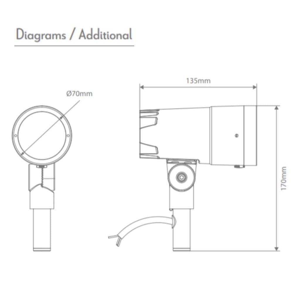 Domus Lighting Spike Lights Domus KIRA Spike Light Lens Zoomable Lights-For-You