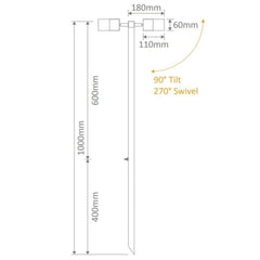 Domus Lighting Spike Lights DOMUS SHADOW 2LT PATH SPIKE LIGHT Lights-For-You