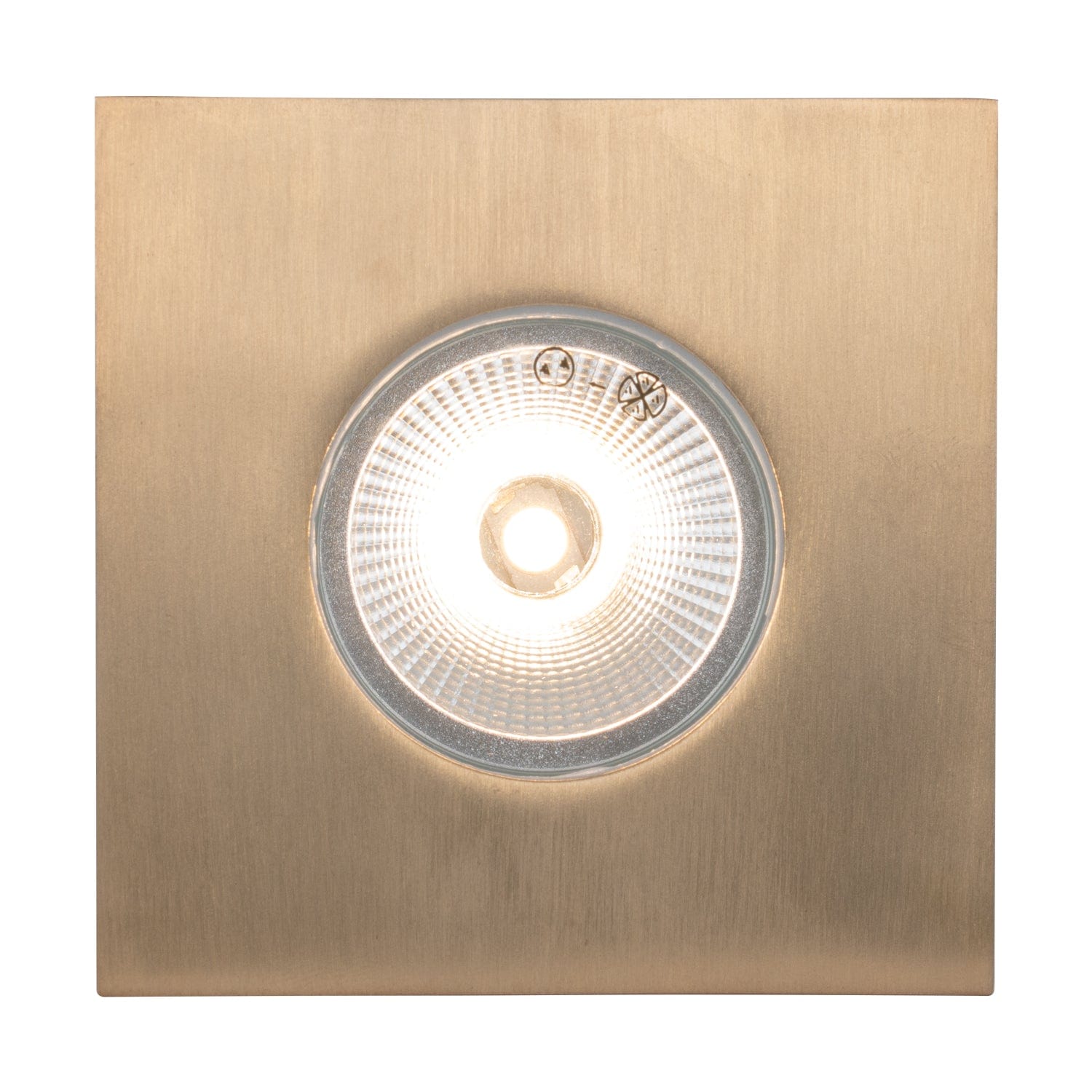 Domus Lighting Step Lights Brass / Square DEKA-COVER Eyelid Round & Square Cover Lights-For-You 19440