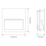 Domus Lighting Step Lights DOMUS ZAC-4 SQR RECESSED STEP LIGHT Lights-For-You
