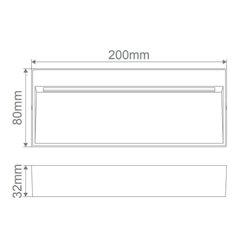 Domus Lighting Step Lights ZEKE-8-8W Rectangle Surface Mount Step Light 12v Lights-For-You