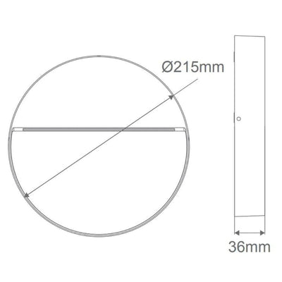 Domus Lighting Step Lights ZEKE-9-RND-9W Round Surface Mount Step Light 12v Lights-For-You