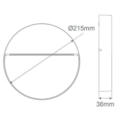 Domus Lighting Step Lights ZEKE-9-RND-9W Round Surface Mount Step Light 12v Lights-For-You