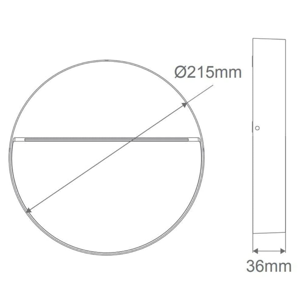 Domus Lighting Step Lights ZEKE-9-RND-9W Round Surface Mount Step Light 240v Lights-For-You