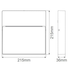 Domus Lighting Step Lights ZEKE-9-SQR-9W Square Surface Mount Step Light 12v Lights-For-You