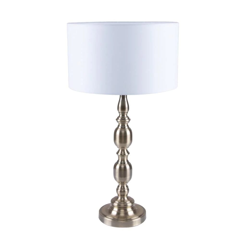 Domus Lighting Table Lamps ANTIQUE BRASS DOMUS SANDRA-TL TABLE LAMP 1XE27 Lights-For-You 22545