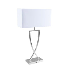 Domus Lighting Table Lamps SATIN CHROME GIANA-TL TABLE LAMP USB 1XE27 for modern interior 22543