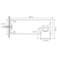 Domus Lighting Vanity Lights DOMUS SHADOWLINE-600 LED VANITY LIGHT Lights-For-You