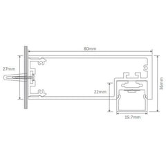 Domus Lighting Vanity Lights DOMUS SHADOWLINE-900 LED VANITY LIGHT Lights-For-You