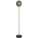 Elwick Floor Lamp — Black| Smoke