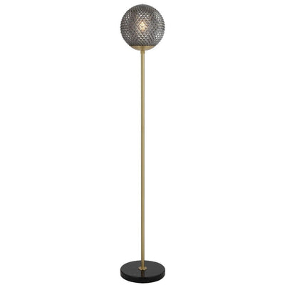 Elwick Floor Lamp — Black| Smoke