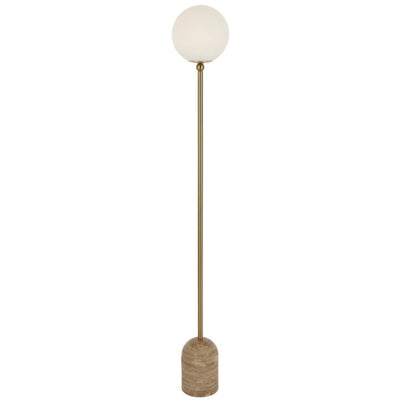 Gina Floor Lamp 1Lt in Beige, Black