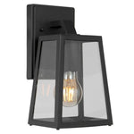 Cosca Exterior Wall Light Small — Black| Smoke