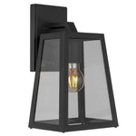 Cosca Exterior Wall Light Large — Black| Smoke