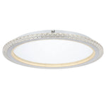 Elie 50Cm 32W 3Cct LED Oyster Dimmable Ceiling Light — Chrome