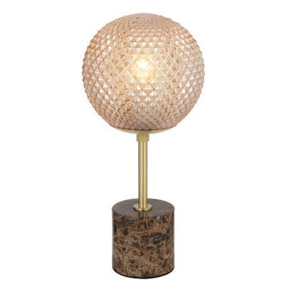 Elwick Table Lamp — Brown| Amber