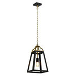 Monteal 1 Pendant Light — Antique Gold| Black