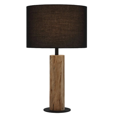 Chad Table Lamp Wood Black