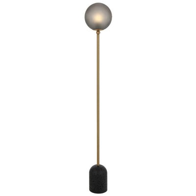 Gina Floor Lamp 1Lt in Beige, Black