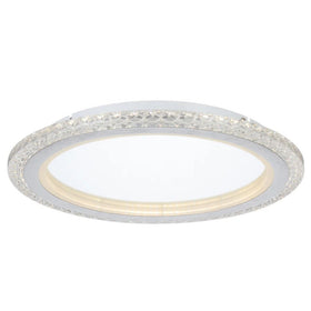 Elie 40Cm 24W 3Cct LED Oyster Dimmable Ceiling Light — Chrome