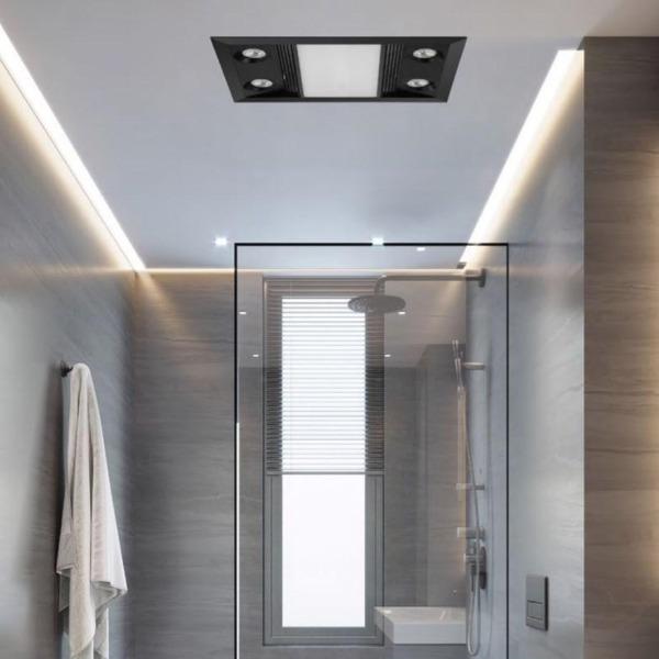 Eglo Lighting Bathroom Heater 550m³/h AC Inferno 3 in 1 Bathroom Exhaust Fan Lights-For-You