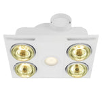 Eglo Lighting Bathroom Heaters 460m³/h Heatflow 3-in-1 Bathroom Heater 4 Light Lights-For-You 204156 9008606198641