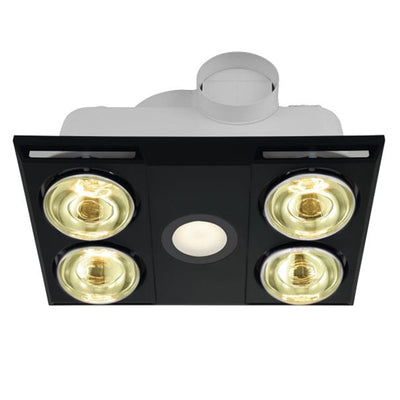 Eglo Lighting Bathroom Heaters 460m³/h Heatflow 3-in-1 Bathroom Heater 4 Light Lights-For-You 204157 9008606198658