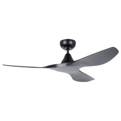 Eglo Lighting Ceiling Fans 48" / Black/Black Surf 1220mm (48") DC ABS 3 Blade Ceiling Fan with Remote Lights-For-You 20549602