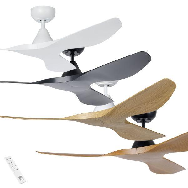 Eglo Lighting Ceiling Fans Surf 1220mm (48") DC ABS 3 Blade Ceiling Fan with Remote Lights-For-You
