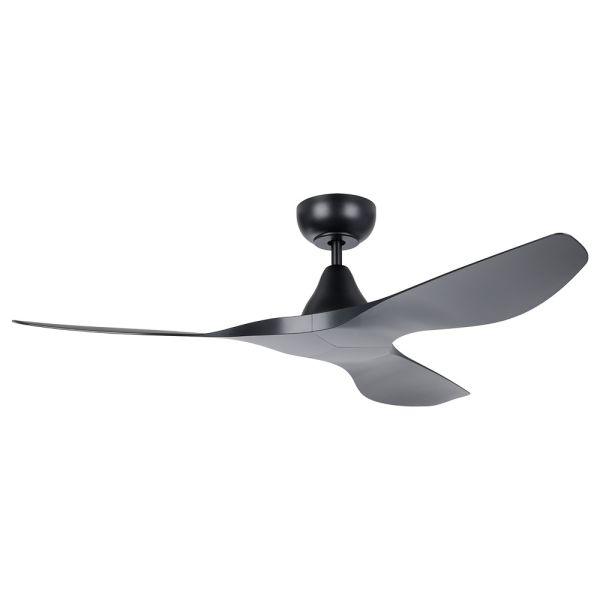 Eglo Lighting Ceiling Fans Black/Black / 52" Surf 1320mm (52") DC ABS 3 Blade Ceiling Fan with Remote Lights-For-You 20549802