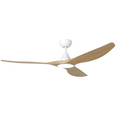 Eglo Lighting Ceiling Fans Oak/White / 60" Surf 1520mm (60") DC ABS 3 Blade Ceiling Fan with LED Light & Remote Lights-For-You 20550216