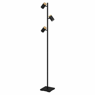 Eglo Lighting Floor Lamps Cartagena LED Floor Lamp 3Lt 15w Black/Brown Lights-For-You 390071N 9008606271238
