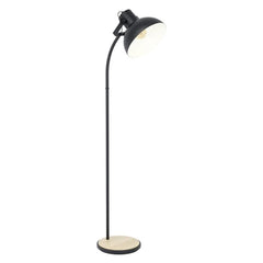 Eglo Lighting Floor Lamps Black Lubenham Floor Lamp 1Lt in Black 43166N