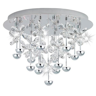 Eglo Lighting Indoor Ceiling Lights Pianopoli LED Ceiling Light Chrome-Crystal Lights-For-You 39246 9002759392468