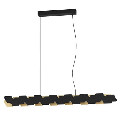 Eglo Lighting Indoor Pendants Altagracia LED Pendant Light 44w Black/Gold IN STOCK Typically dispatched within Lights-For-You 390032 9008606220991