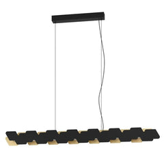 Eglo Lighting Indoor Pendants Altagracia LED Pendant Light 44w Black/Gold IN STOCK Typically dispatched within Lights-For-You 390032 9008606220991