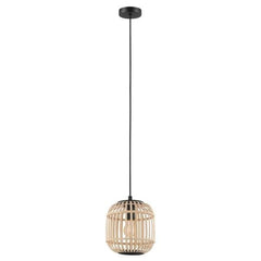 Eglo Lighting Indoor Pendants Bordesley Wooden Pendant Light 1Lt Lights-For-You 43231N 9008606209798