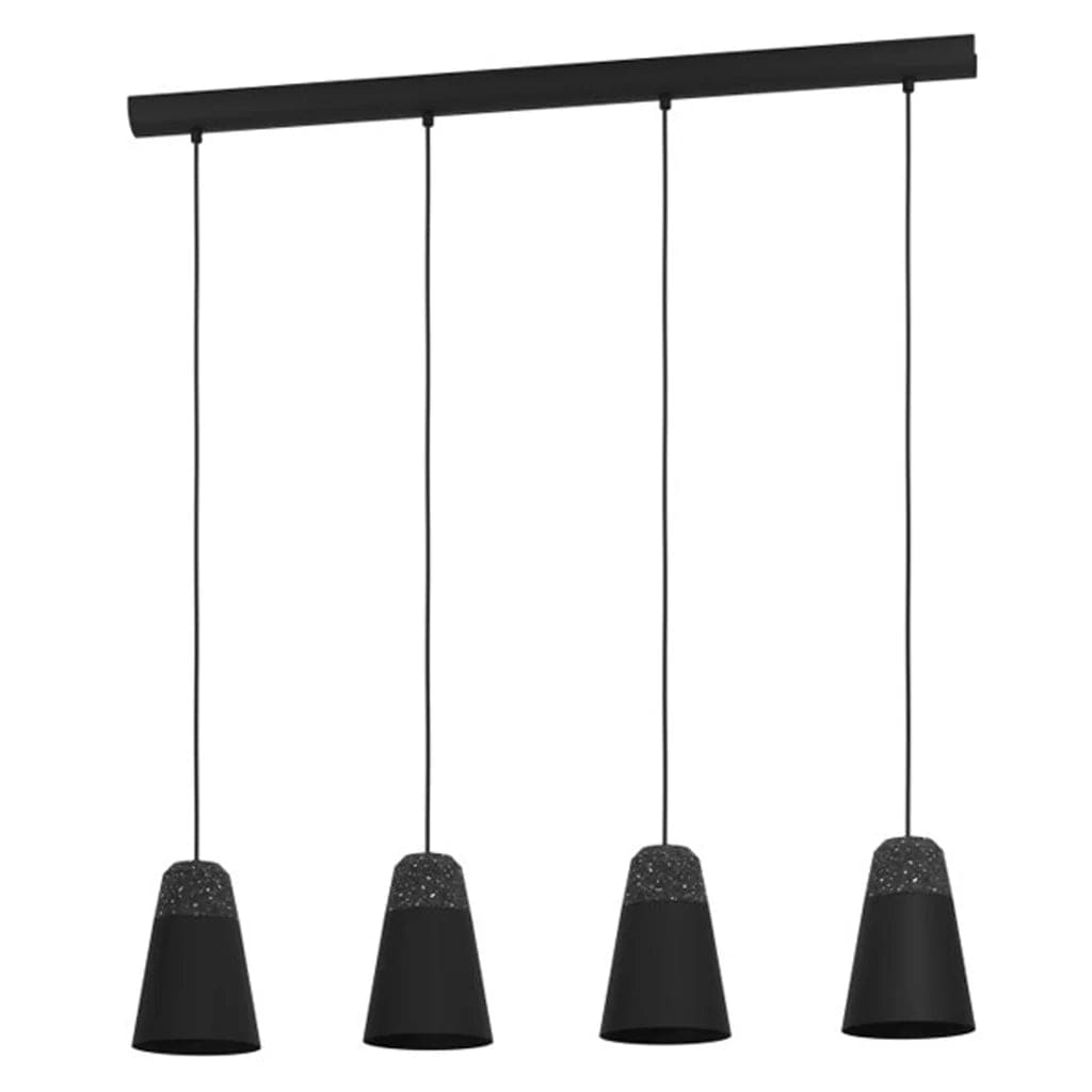 Eglo Lighting Indoor Pendants Canterras Pendant Light 4Lt Black/Terrazzo Lights-For-You 99545N 9008606265169