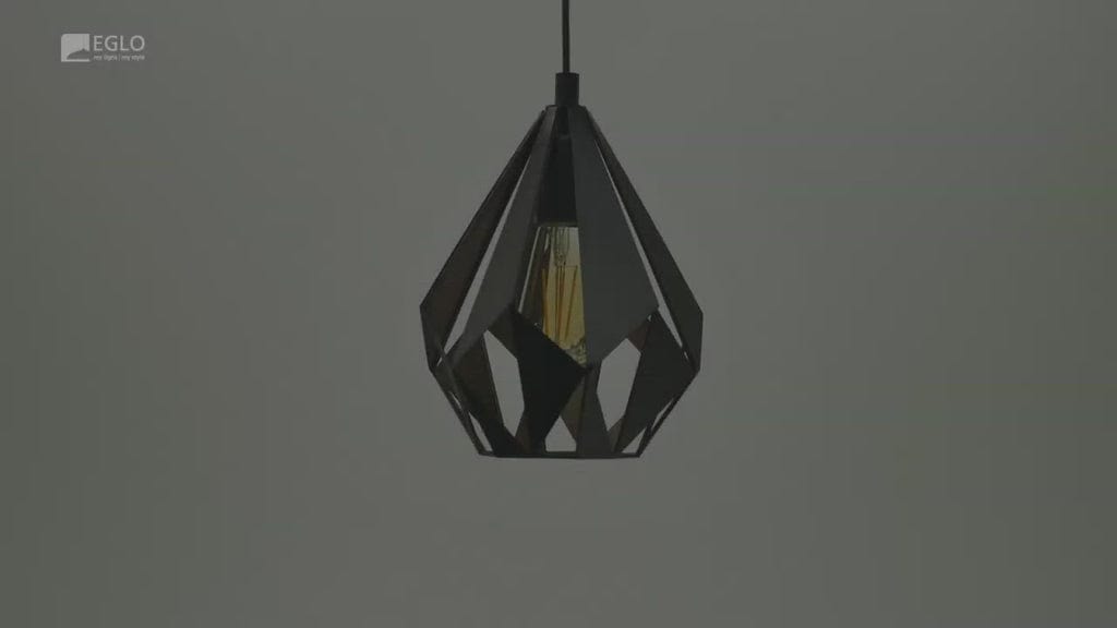 Eglo Lighting Indoor Pendants Black/Copper Carlton 1 Pendant Light (3 Lights) Lights-For-You 49991N