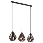Eglo Lighting Indoor Pendants Carlton 1 Pendant Light (3 Lights) Lights-For-You 49991N 9008606219971