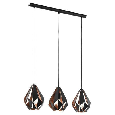 Eglo Lighting Indoor Pendants Carlton 1 Pendant Light (3 Lights) Lights-For-You 49991N 9008606219971